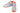 Elevator shoes height increase CALTO - X2694 - 2.8 Inches Taller (Light Grey/Orange) - Lightweight Sporty Sneakers