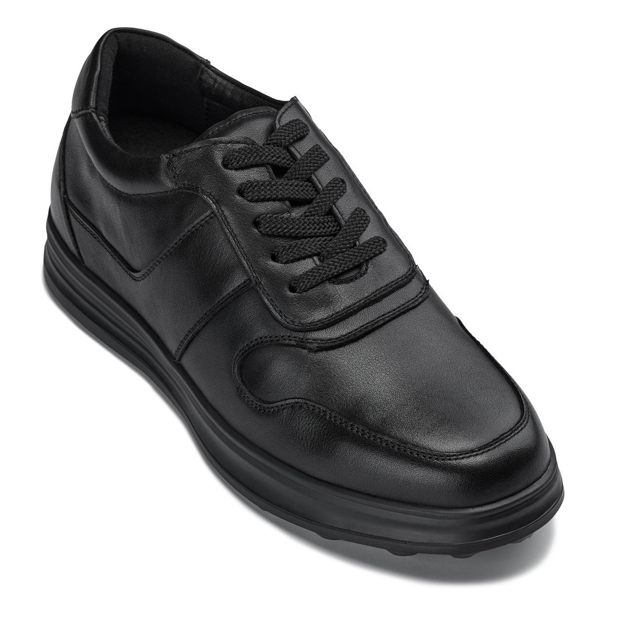CALTO - Y7080 - 2.8 Inches Taller (Black) - Lightweight Nappa Leather