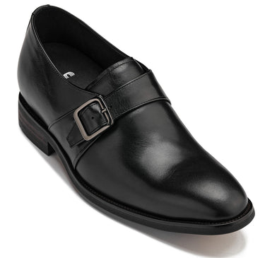Elevator shoes height increase CALTO - Y7254 - 2.8 Inches Taller (Black)