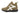 Elevator shoes height increase CALTO - S22782 - 3.6 Inches Taller (Khaki/White) - Hiking Style Boots