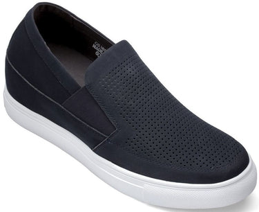 Elevator shoes height increase CALTO - G63892 - 3 Inches Taller (Navy) - Lightweight