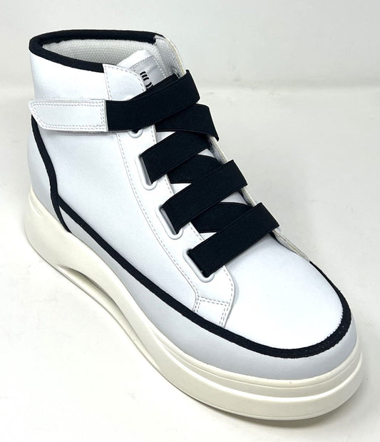 FSC0115 - 3.6 Inches Taller (White/Black) - Size 9 Only