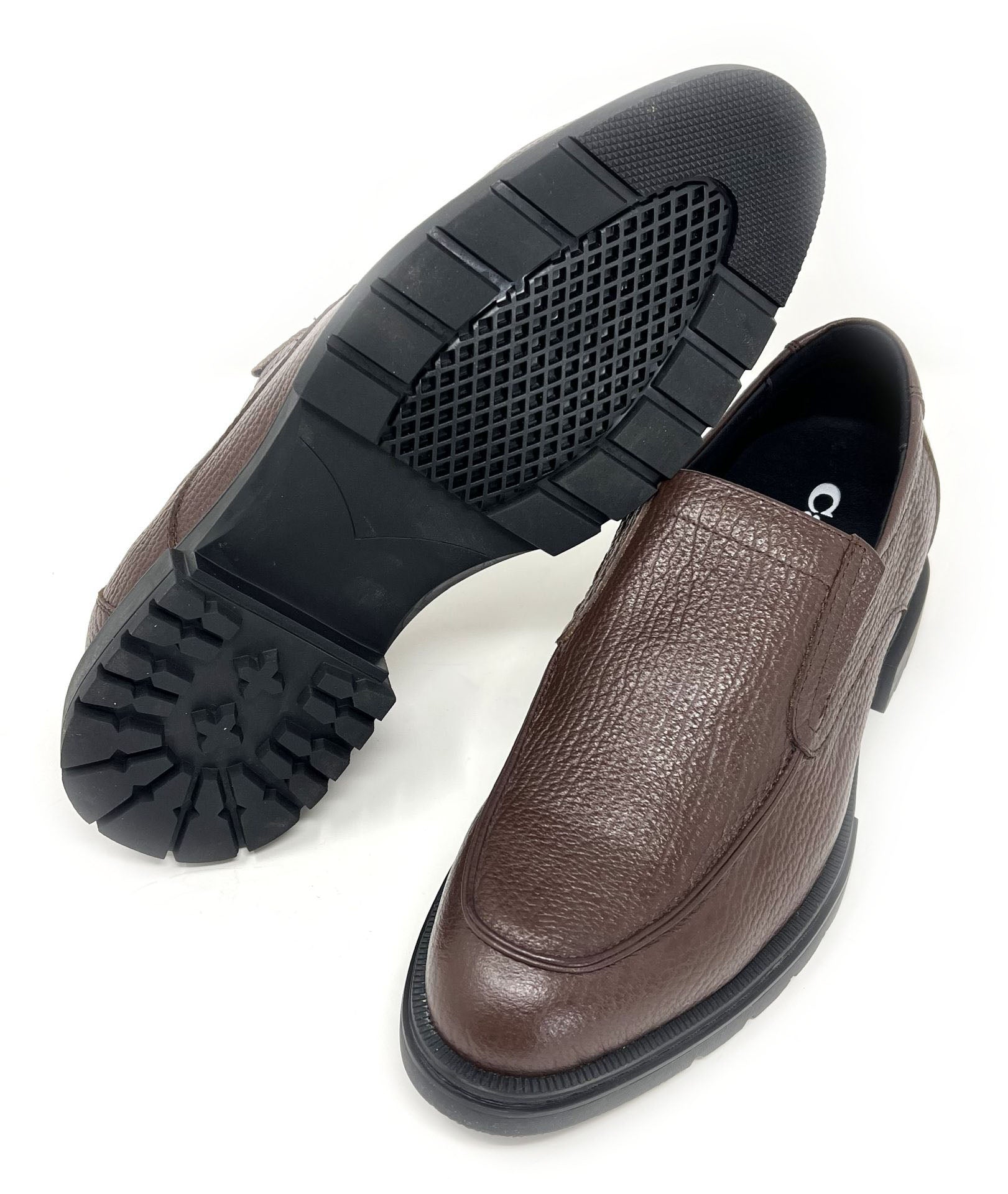 Elevator shoes height increase FSI0056 - 2.6 Inches Taller (Coffee) - Size 7.5 Only