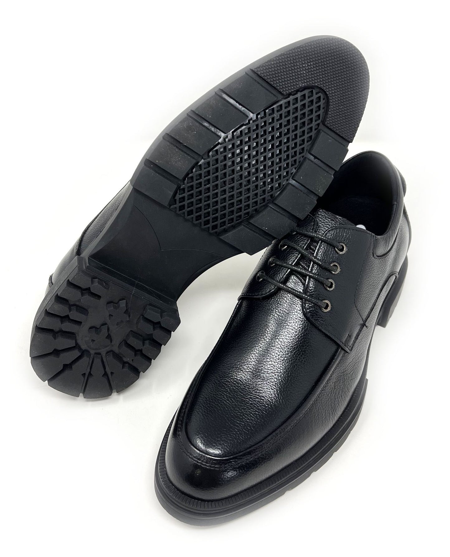 Elevator shoes height increase FSM0068 - 2.8 Inches Taller (Black) - Size 7.5 Only