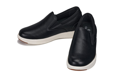 CALTO - J1420 - 2.8 Inches Taller (Onyx) - Leather Loafers