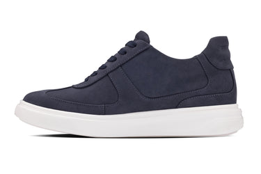 Elevator shoes height increase CALTO - J2203 - 2.6 Inches Taller (Ultramarine Blue/White Sole) - Lightweight Nubuck Sneakers