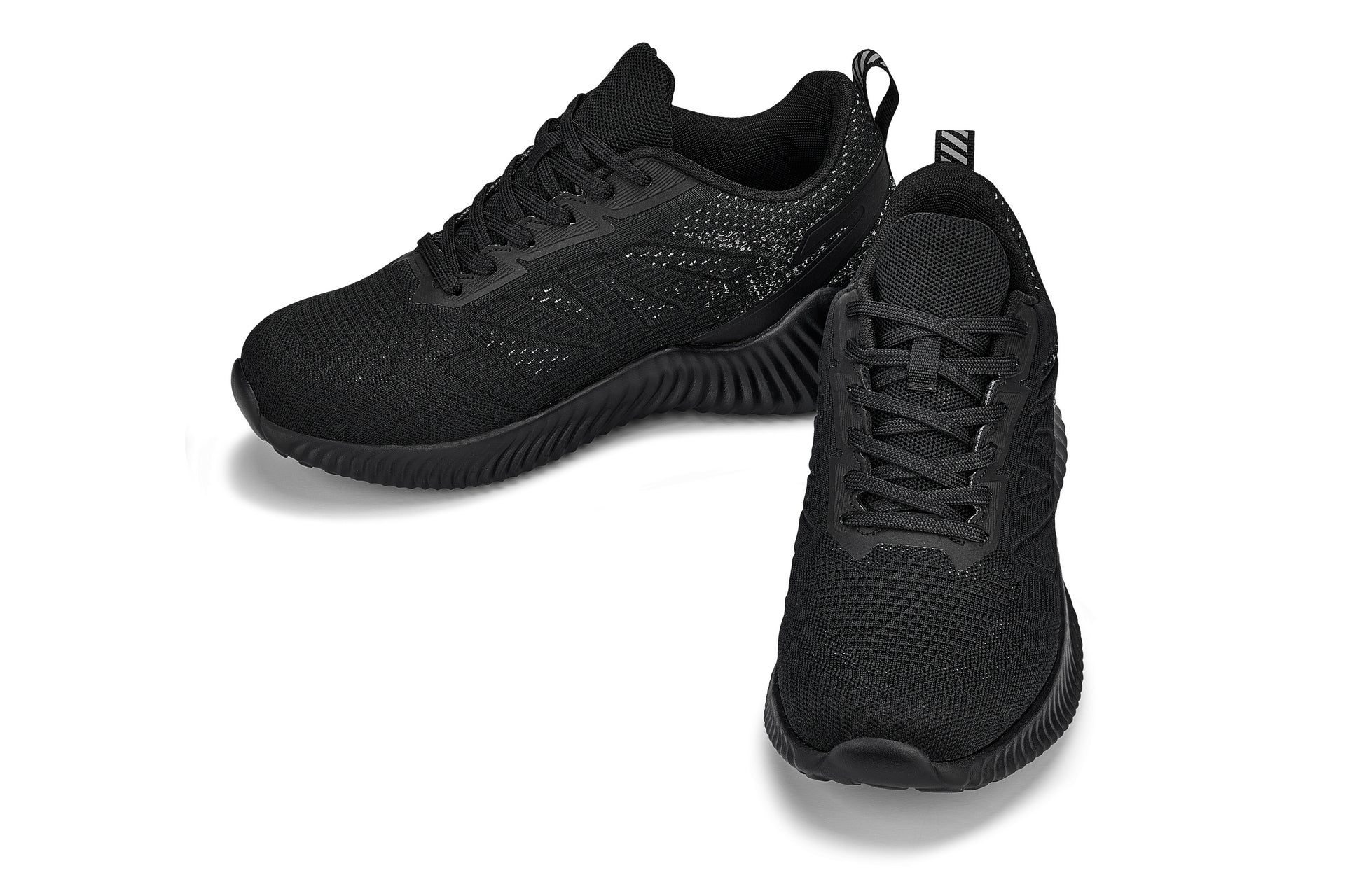 CALTO – Q220 – 2,6 Zoll größer (Schwarz/Eisgrau) – leichte sportliche Sneakers