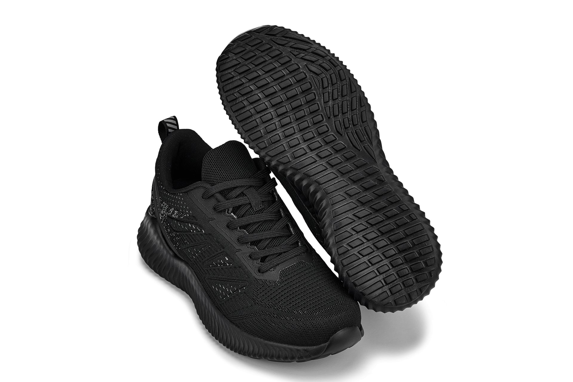 CALTO - Q220 - 2.6 Pulgadas Más Alto (Negro/Cemento) - Zapatillas Deportivas Ligeras