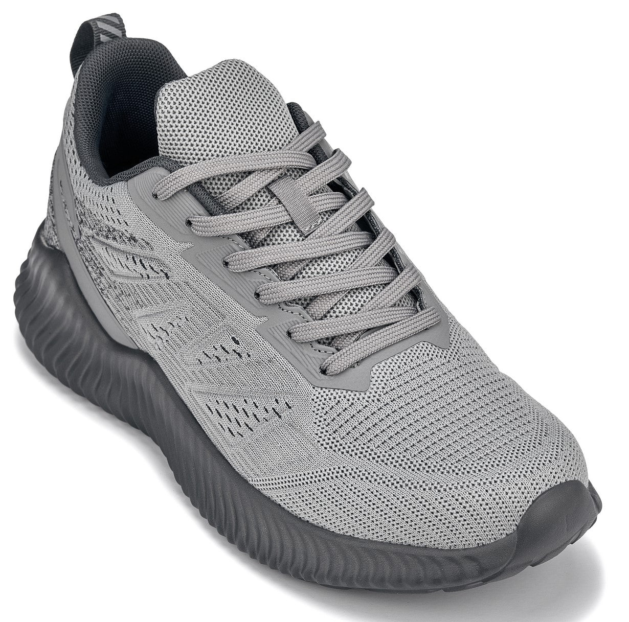 CALTO - Q221 - 2.6 Inches Taller (Cement/Pewter) - Lichtgewicht Sportieve Sneakers