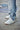 Elevator shoes height increase CALTO - Q272  - 2 Inches Taller (White & Gum Sole) -Elevated Leatherette Micro-Perforated Sneakers
