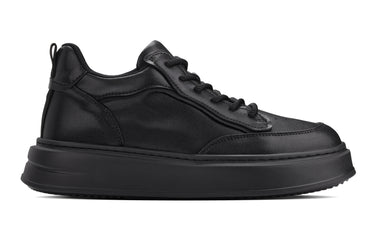 Elevator shoes height increase CALTO - Q430 - 2.6 Inches Taller Lightweight (Black/Black Sole) - Chunky Sole Sneakers