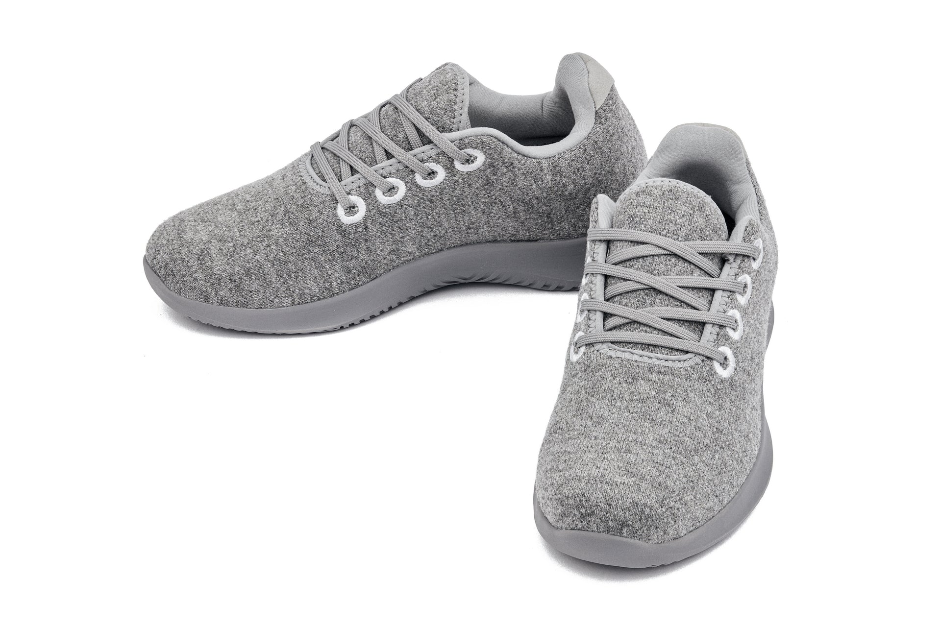 CALTO - Q501 - 2,4 inch groter (Heather Grey Merino Wool) - Ultralichte sneakers