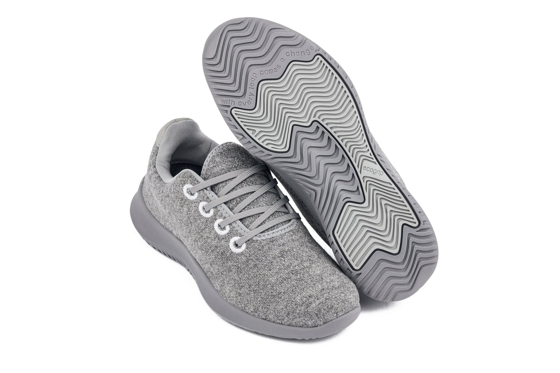 CALTO - Q501 - 2,4 inch groter (Heather Grey Merino Wool) - Ultralichte sneakers