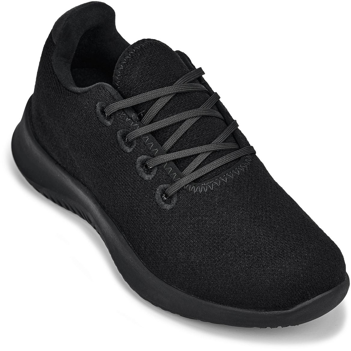 CALTO - Q502 - 2,4 pulgadas más alto (Lana merina negra) - Zapatillas ultraligeras