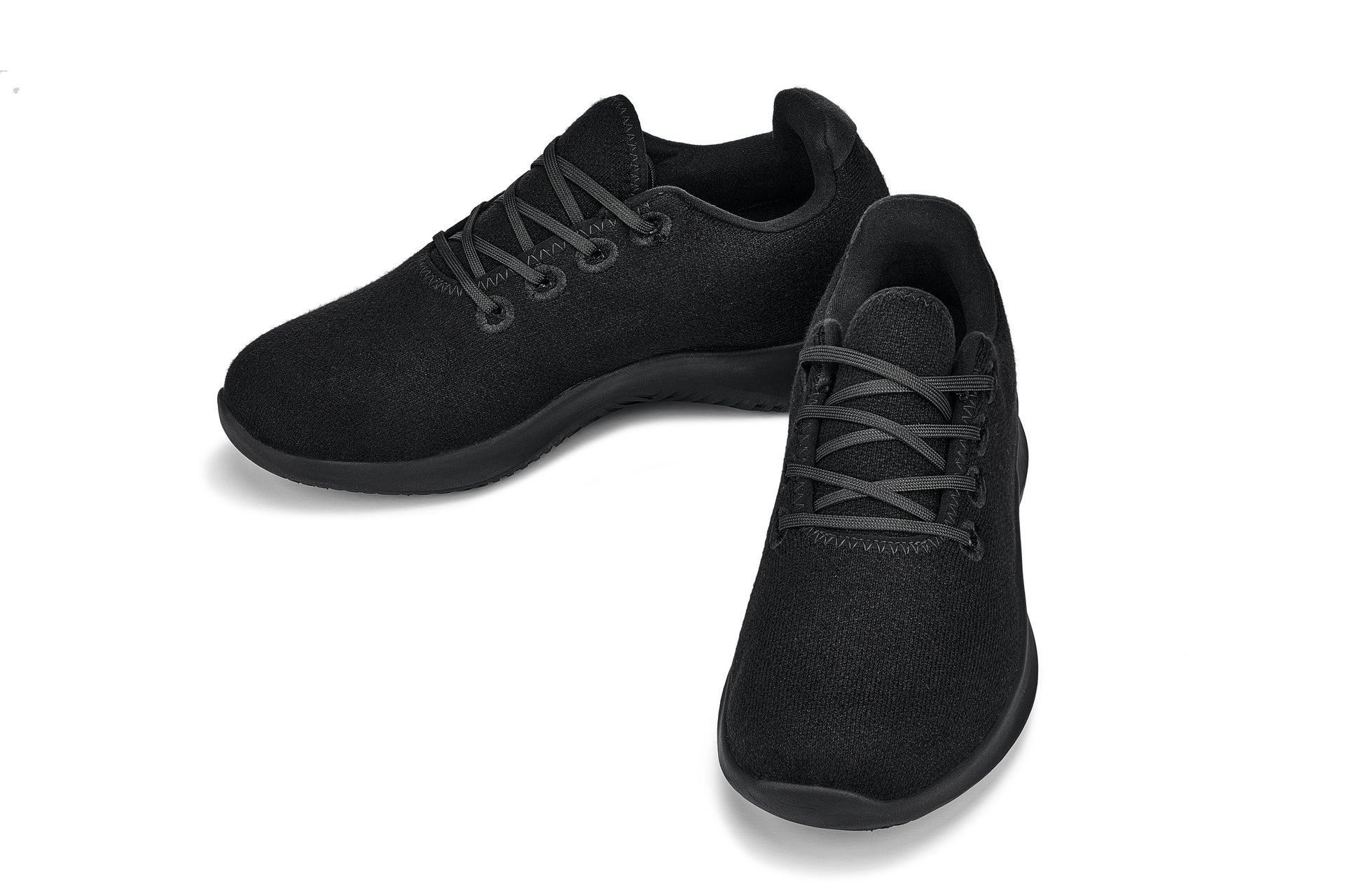 CALTO - Q502 - 2,4 pulgadas más alto (Lana merina negra) - Zapatillas ultraligeras