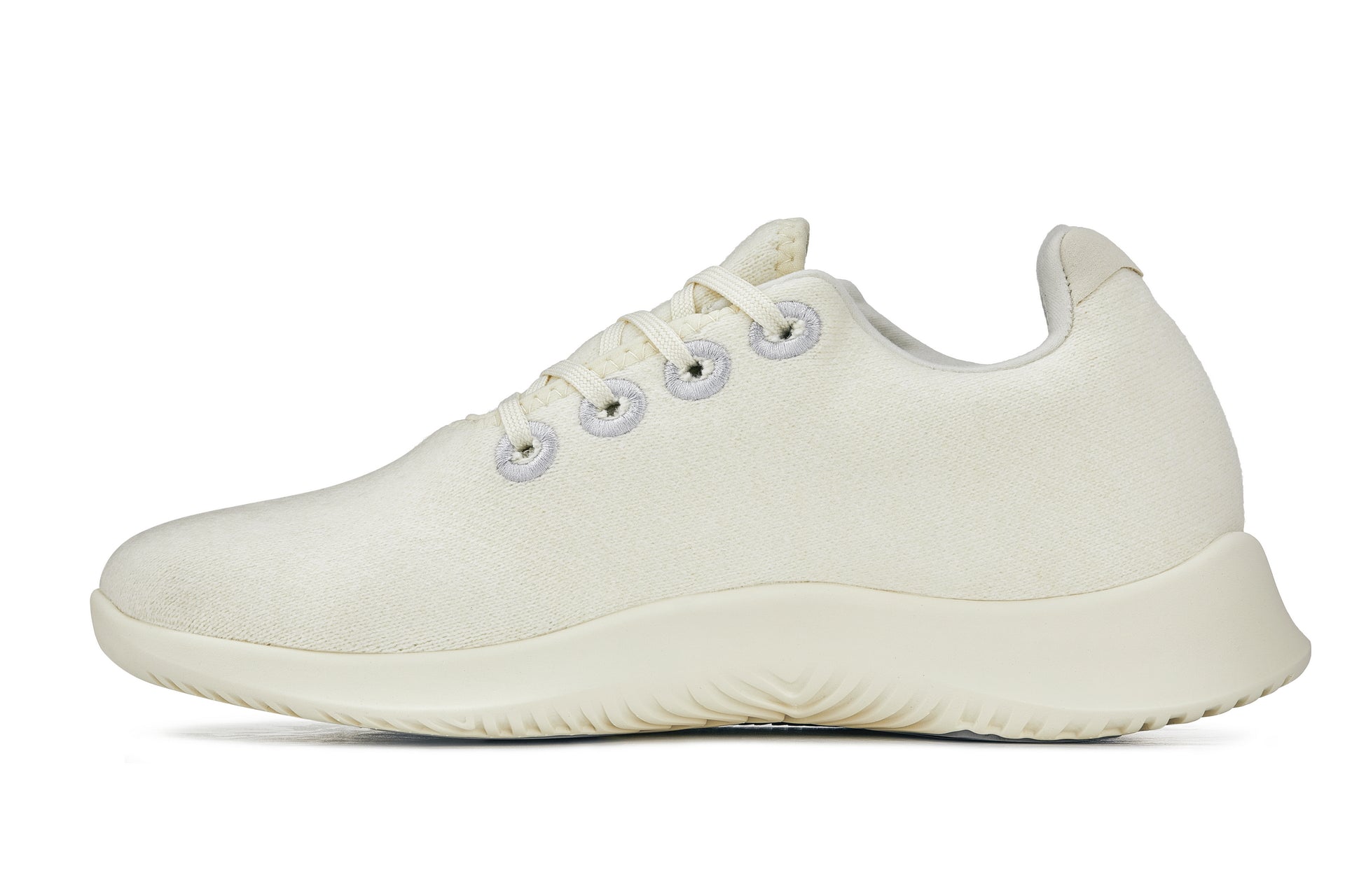 CALTO - Q504 - 2.4 Inches Taller (Cream Merino Wool) - Ultra Lightweight Sneakers