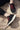 Elevator shoes height increase CALTO - QA064 - 2.4 Inches Taller (Black/Red/White Sole) - Lightweight Knitted Sneakers