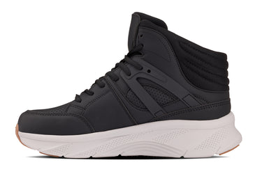 Elevator shoes height increase CALTO - S23411 - 3.2 Inches Taller (Black/Grey Sole) - High-Top Height-Boosting Sneaker