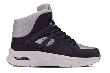 Elevator shoes height increase CALTO - S23412 - 3.2 Inches Taller (Black/Grey Sole) - High-Top Height-Boosting Sneaker