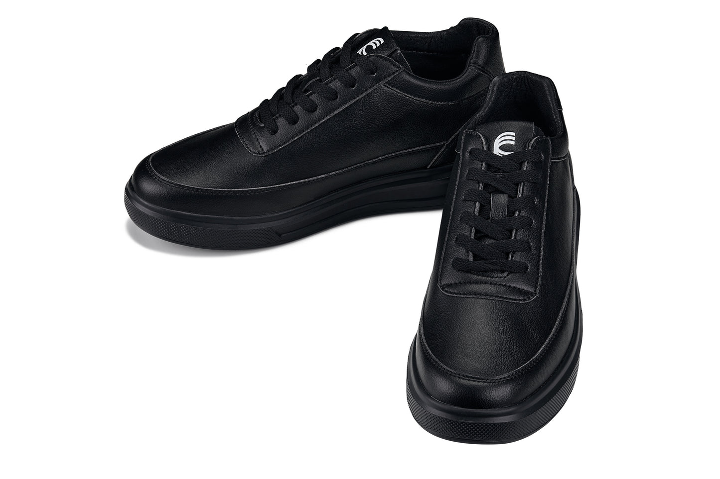 CALTO - X1646 - 2.8 Inches Taller (Pitch Black) - Lightweight Sneakers