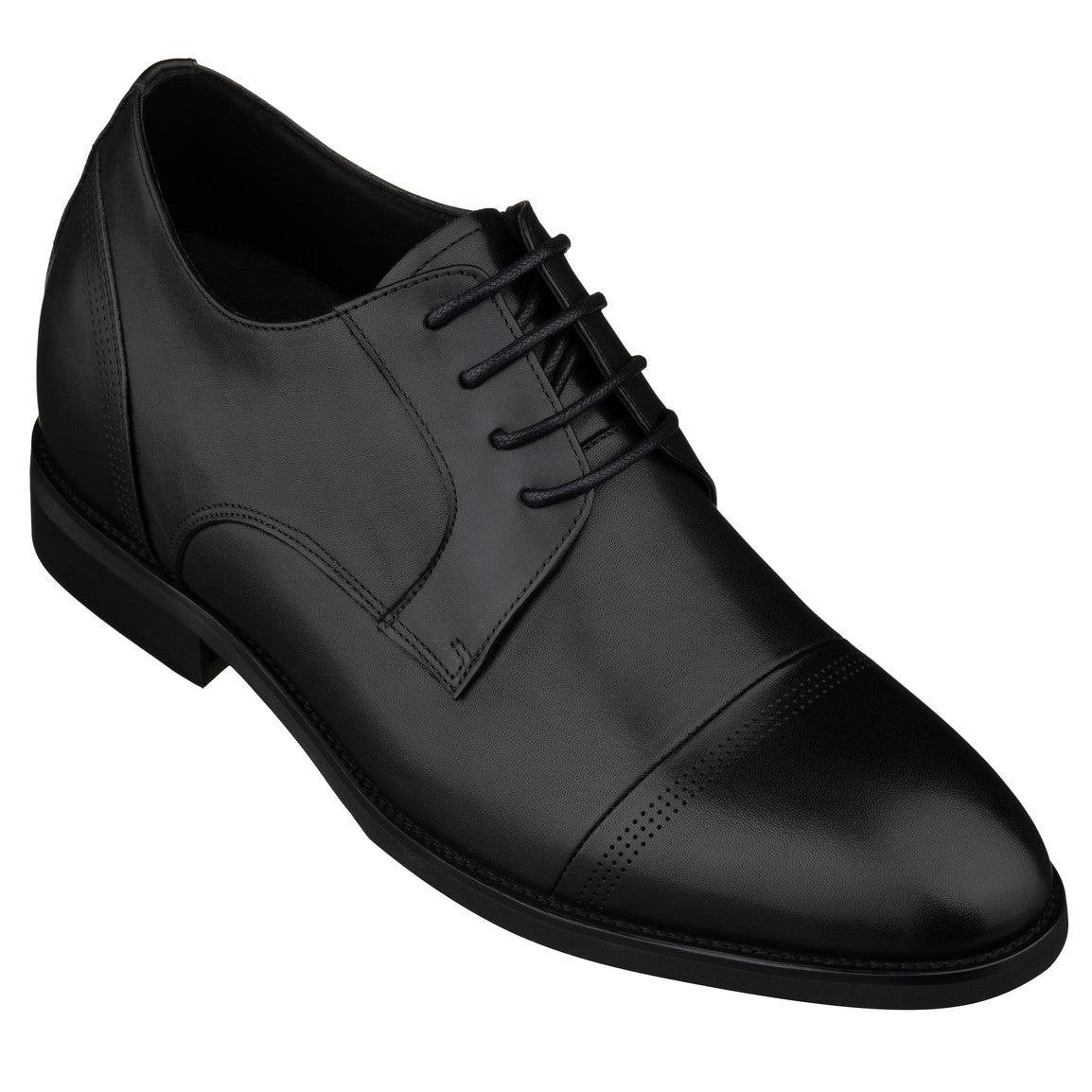 Elevator shoes height increase TOTO - K9277 - 2.8 Inches Taller (Black) - Dress Oxford