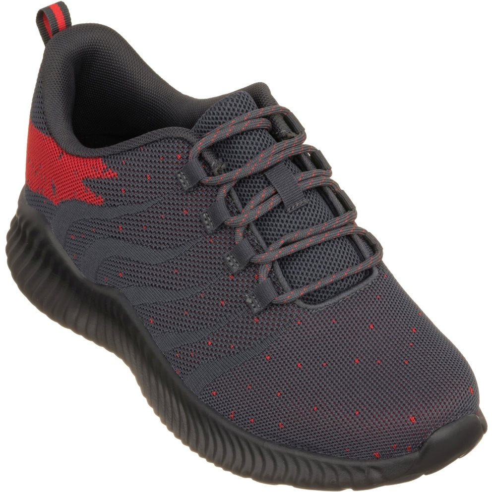 Elevator shoes height increase CALTO - Q218 - 2.8 Inches Taller (Grey/Red) - Ultra Lightweight