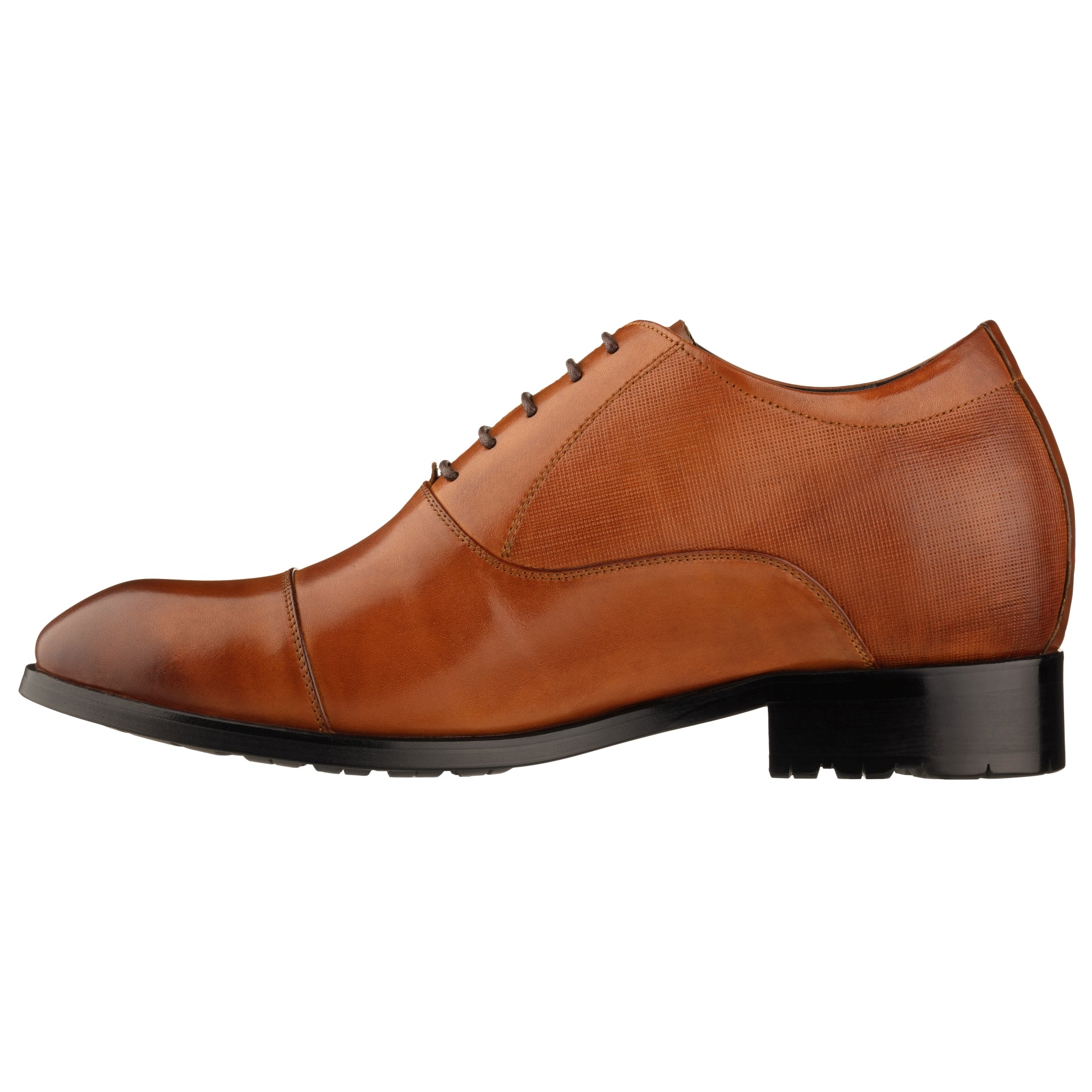 CALTO - Y6711 - 3 Inches Taller (Brown) - Dress Shoes CALTO - Y6711 - 3 Inches Taller (Brown) - Dress Shoes