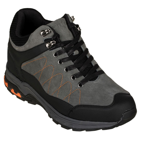 New Dark Grey Mens Calto Elevator Shoes Size 7.5 US ~ 3.6\