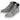 Elevator shoes height increase CALTO - T53120 - 2.6 Inches Taller (Nubuck Grey) - High top sneak-boot