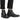 Elevator shoes height increase CALTO - S28001 - 3.2 Inches Taller (Black) - Lightweight - Zipper Boots