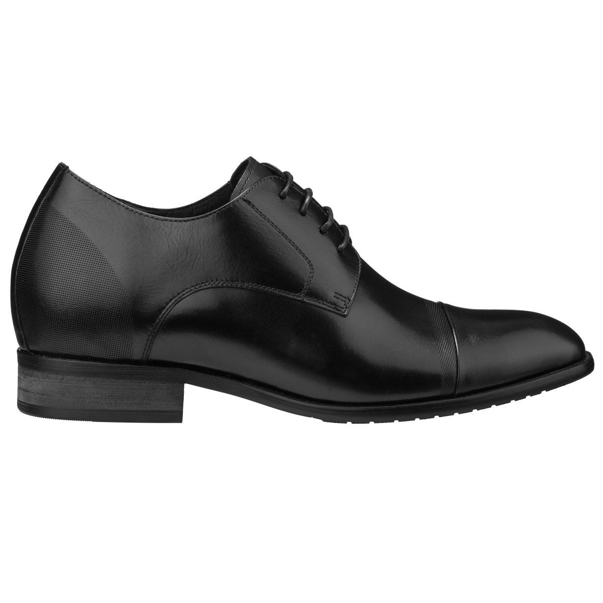 Height Increase Elevator Shoes Men CALTO Black Formal Dress Shoes - Three Inches - Y1004, 6 Height Increase Elevator Shoes Men CALTO Black Formal Dress Shoes - Three Inches - Y1004, 6