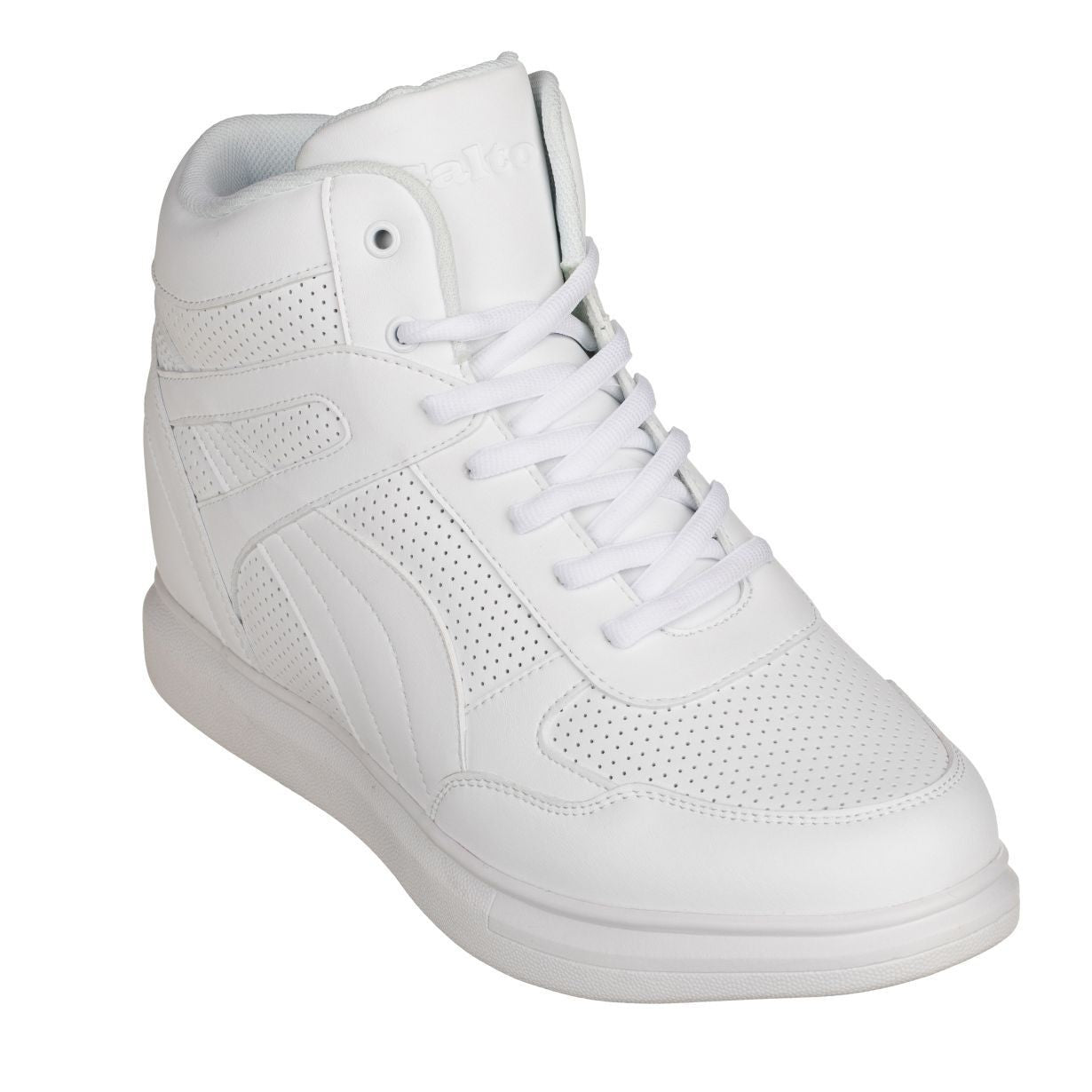 Elevator shoes height increase CALTO - H71904 - 3.8 Inches Taller (White)