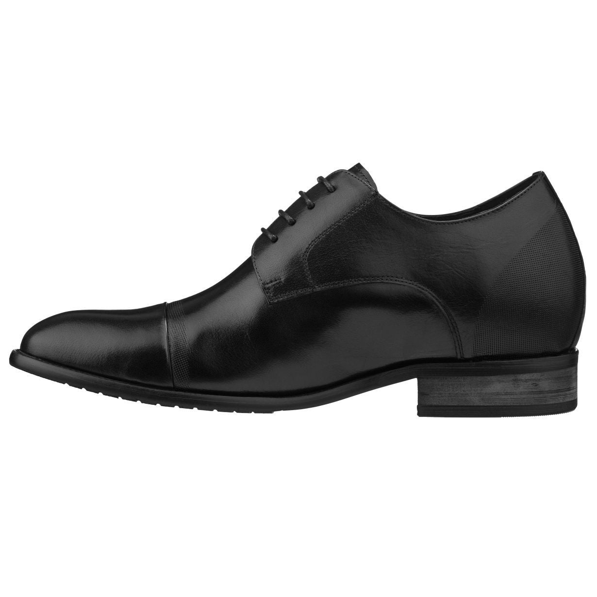 Height Increase Elevator Shoes Men CALTO Black Formal Dress Shoes - Three Inches - Y1004, 6 Height Increase Elevator Shoes Men CALTO Black Formal Dress Shoes - Three Inches - Y1004, 6
