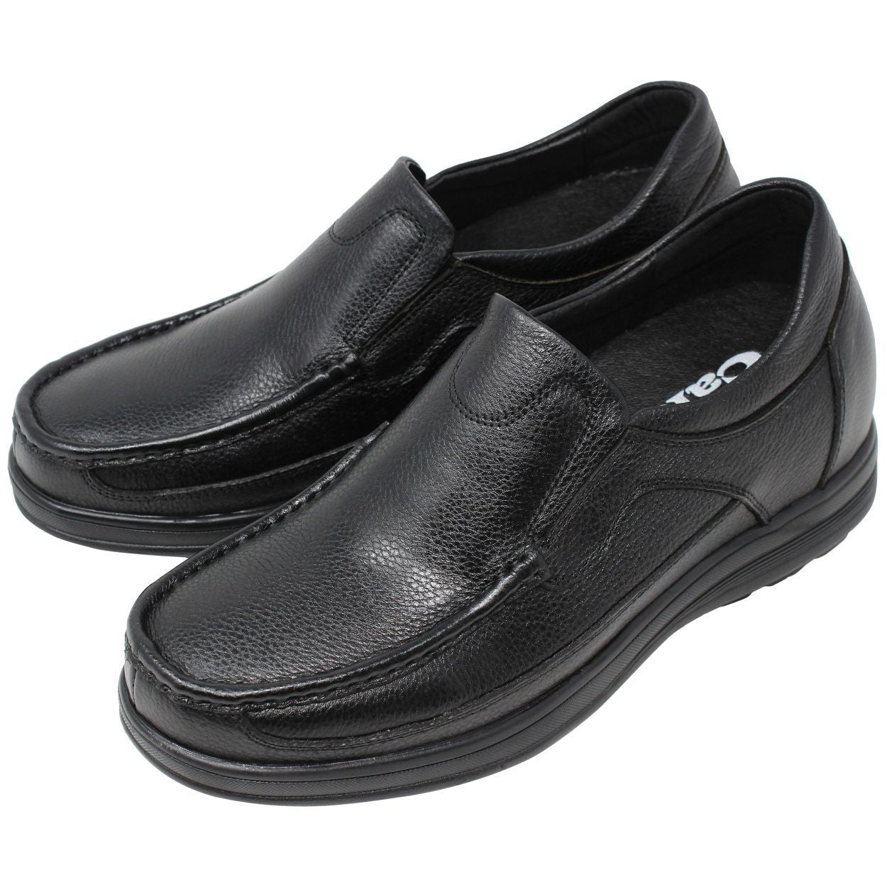 Elevator shoes height increase CALTO - G1825 - 3 Inches Taller (Black) - Lightweight