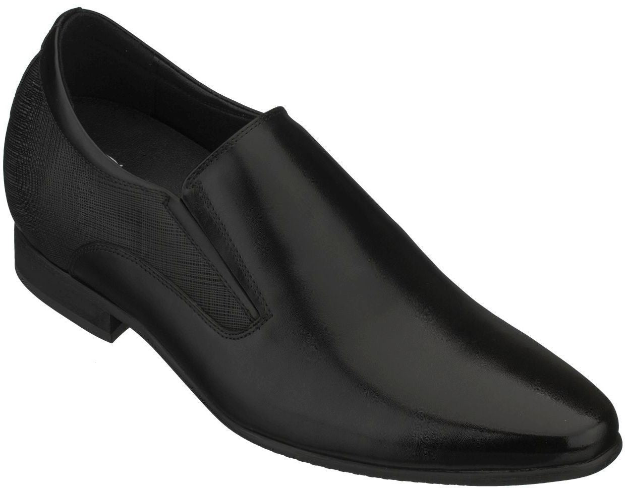 Elevator shoes height increase CALTO - Y5530 - 3 Inches Taller (Black) - Lightweight