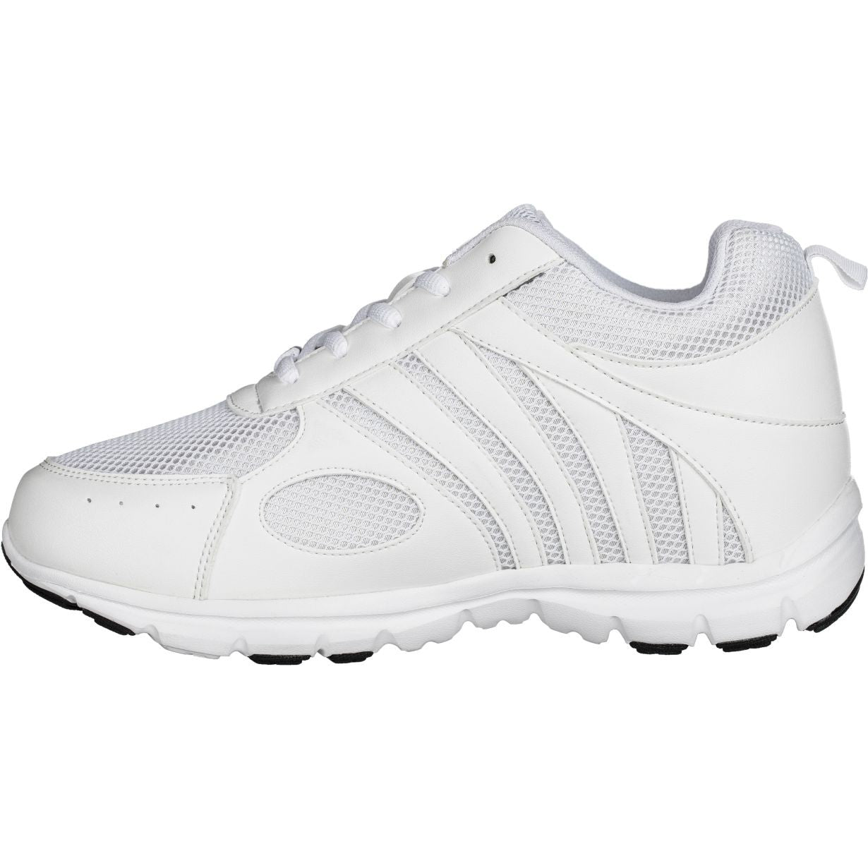 Elevator shoes height increase CALTO Light White Elevator Sneakers - Three Inches - G3303