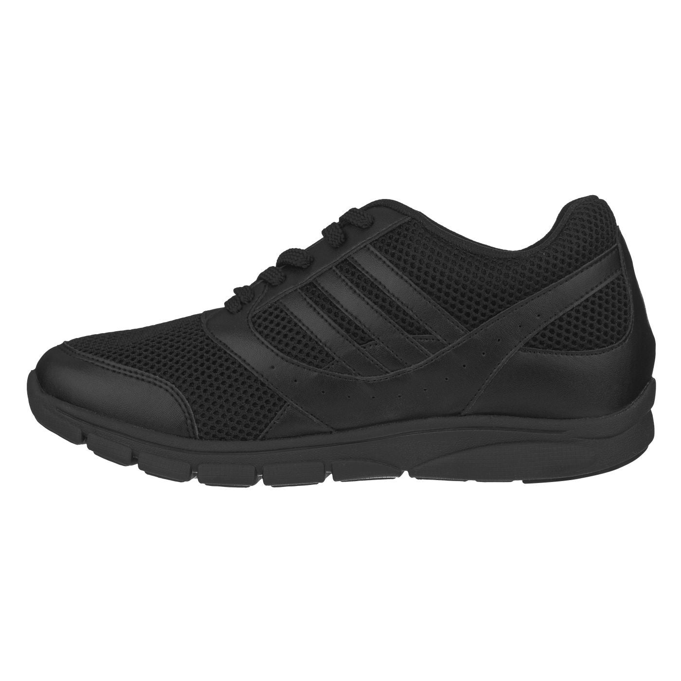 Elevator shoes height increase TOTO - X6319 - 2.8 Inches Taller (Black) - Super Lightweight