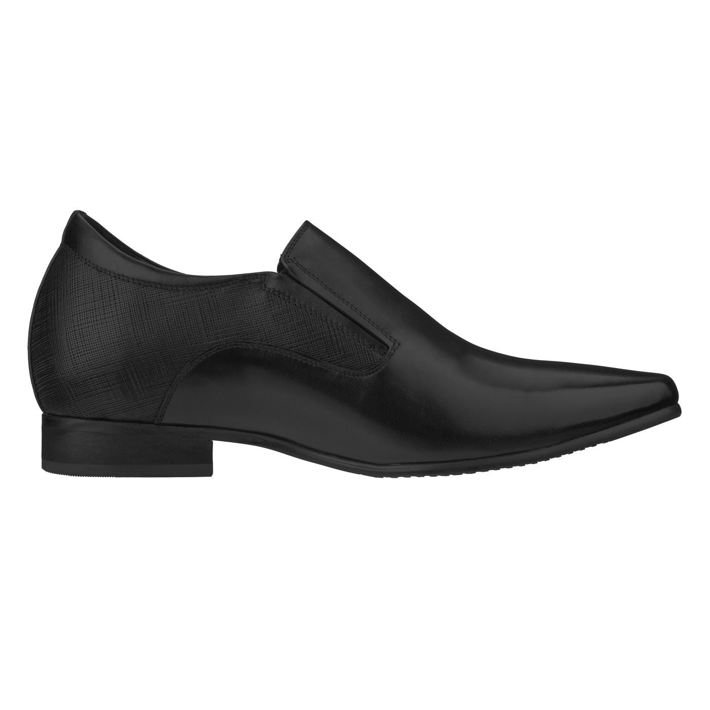 Elevator shoes height increase CALTO - Y5530 - 3 Inches Taller (Black) - Lightweight