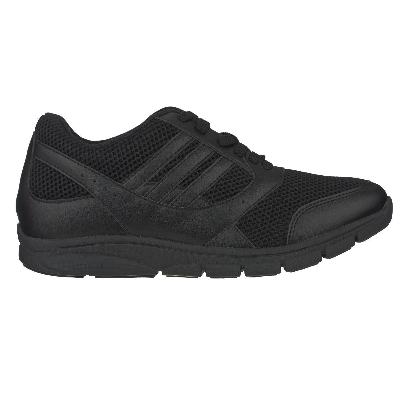 Elevator shoes height increase TOTO - X6319 - 2.8 Inches Taller (Black) - Super Lightweight